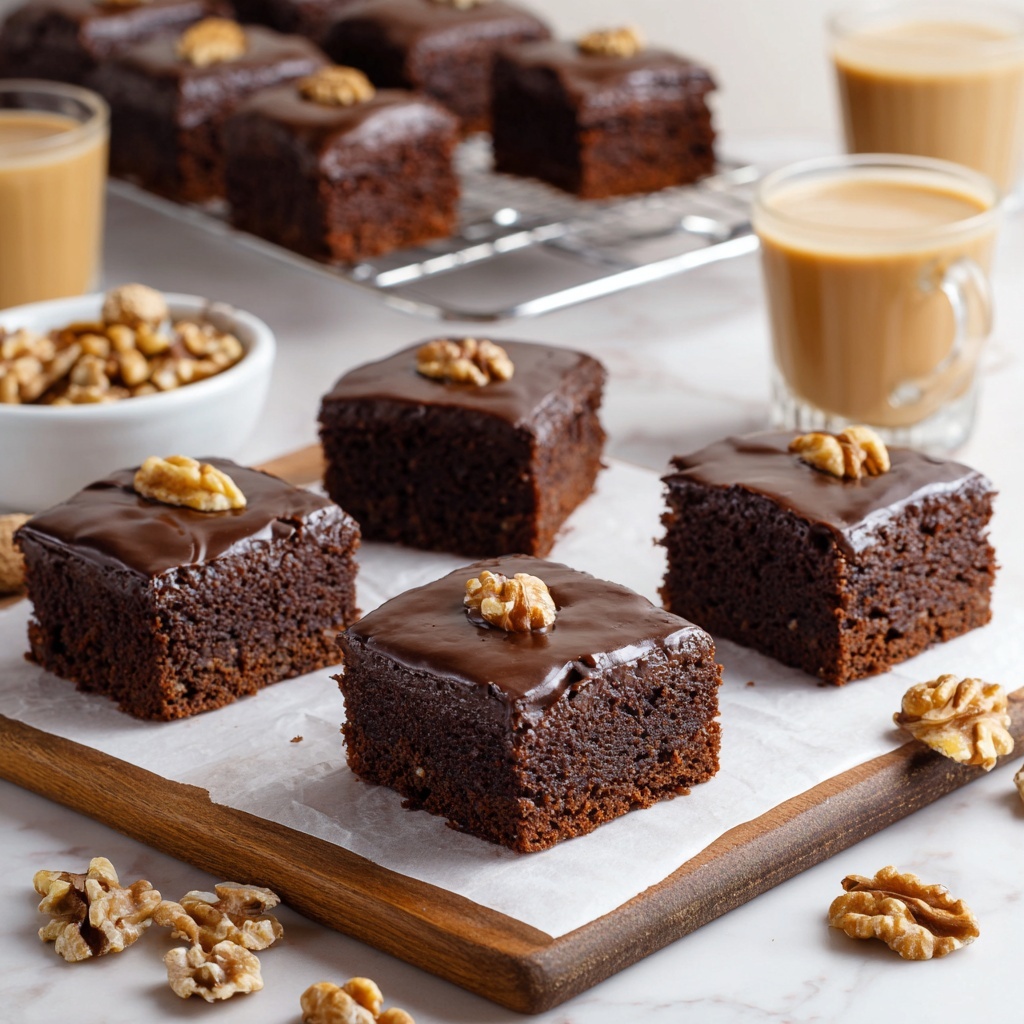 Chocolate Fudge Brownies with Walnuts Recipe - Recipe Image