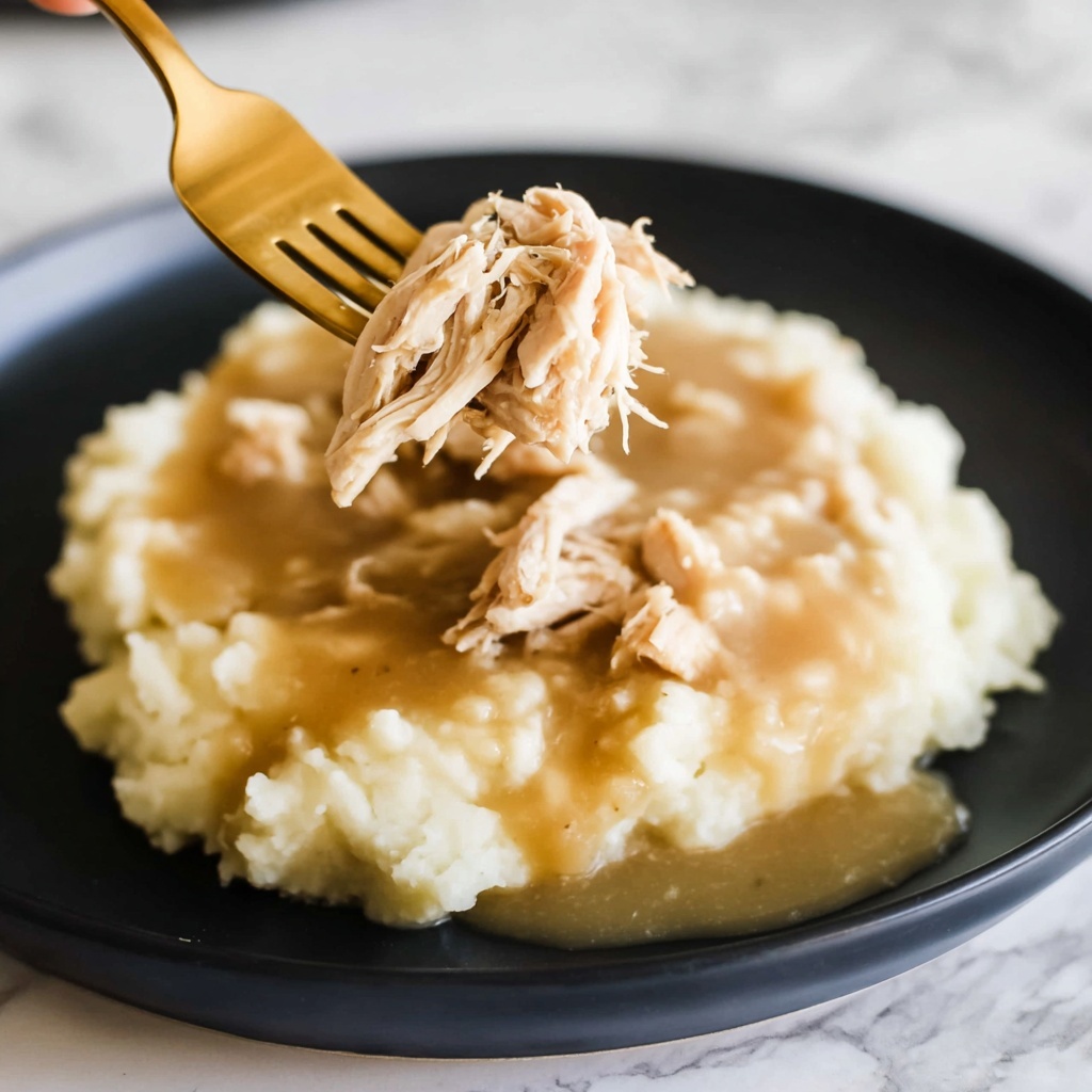 Crock Pot Chicken and Gravy Recipe - Recipe Image