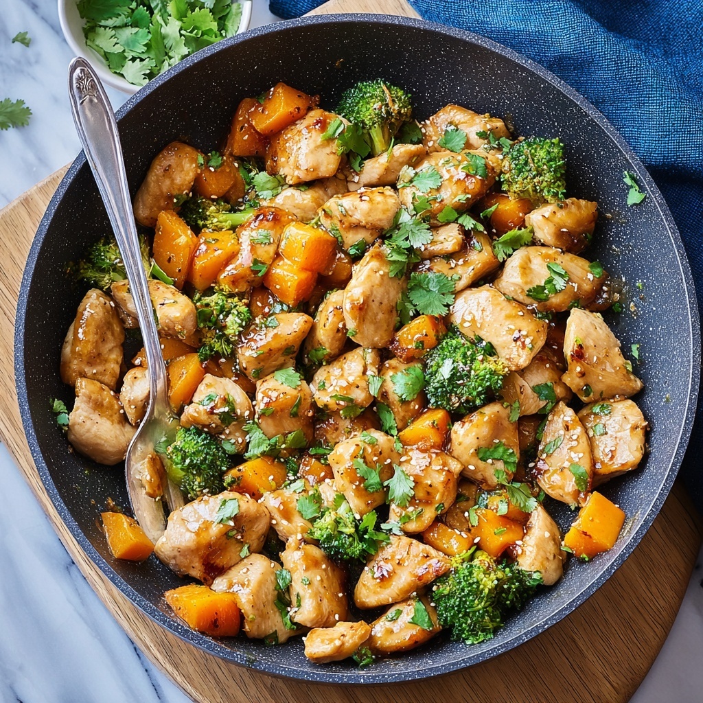 One-Pan Honey BBQ Chicken & Sweet Potatoes Recipe - Recipe Image
