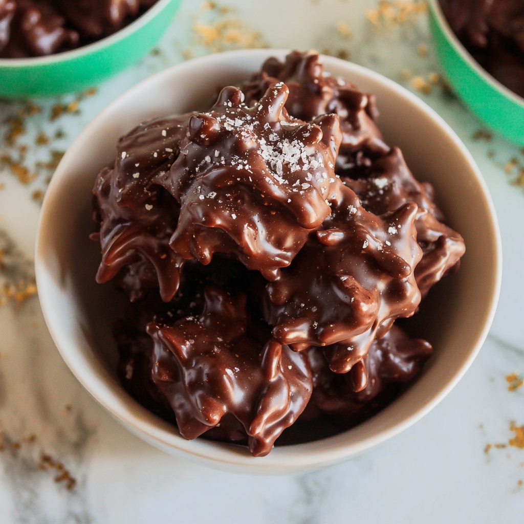 Chocolate Peanut Butter Haystack Cookies Recipe - Recipe Image