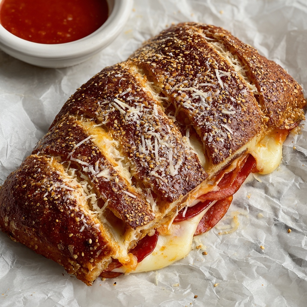 Sourdough Discard Italian Stromboli Recipe - Recipe Image