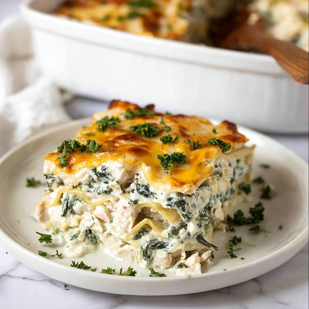 Chicken Alfredo Lasagna Recipe - Recipe Image
