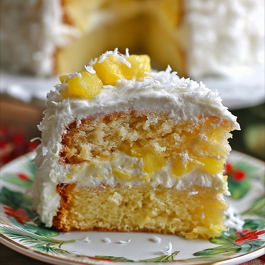 Pineapple and Coconut Dream Cake Recipe - Recipe Image