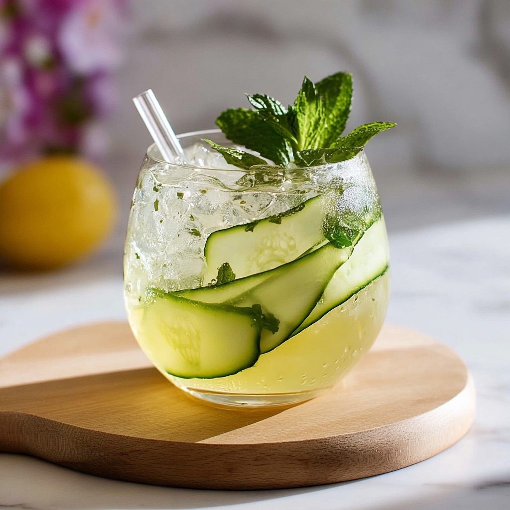 Cucumber Gin Fizz Pops Recipe - Recipe Image