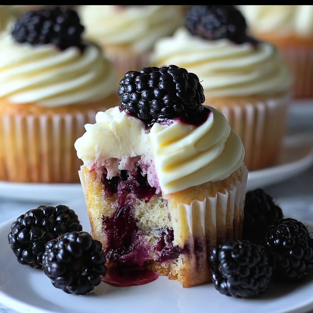 Blackberry Cheesecake Muffins Recipe - Recipe Image