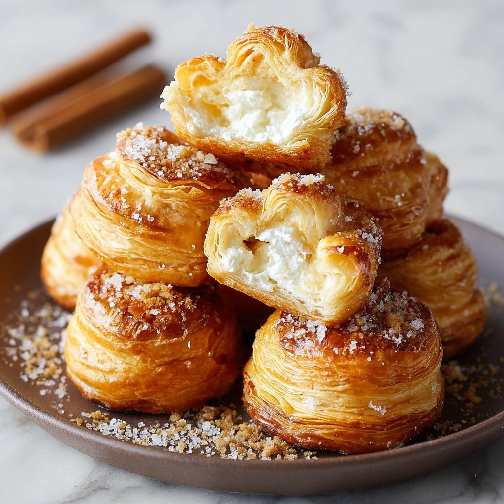 Cinnamon Cream Cheese Pastry Puffs Recipe - Recipe Image