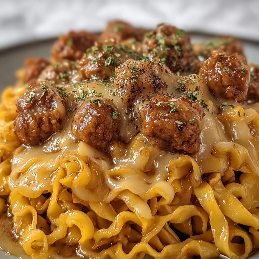 One-Pot Beef and Cheddar Ranch Pasta Recipe - Recipe Image