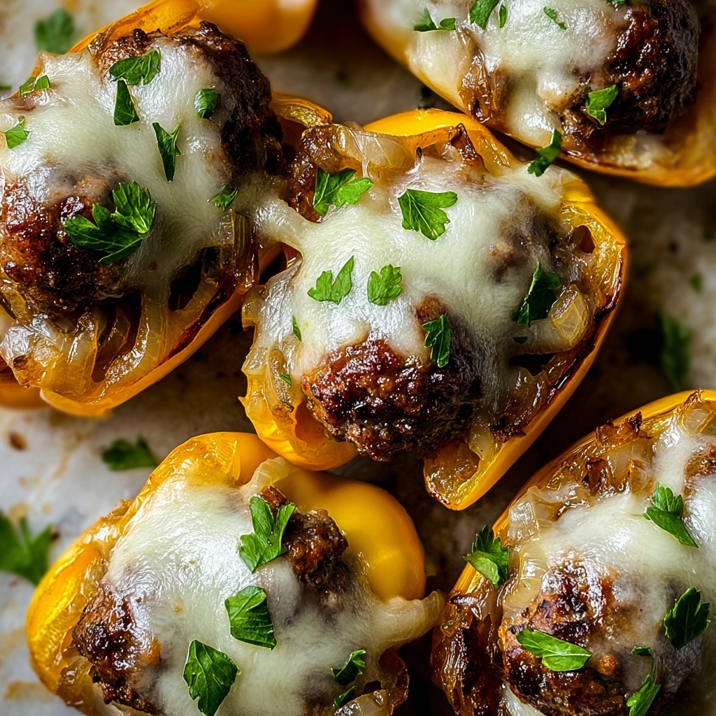 Cheesy French Onion Meatball Subs Recipe - Recipe Image
