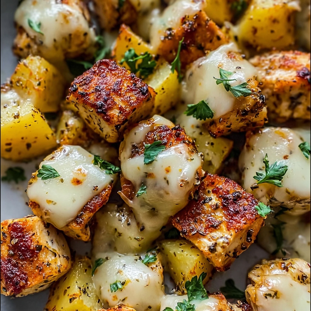 Garlic Parmesan Chicken and Potatoes Recipe - Recipe Image