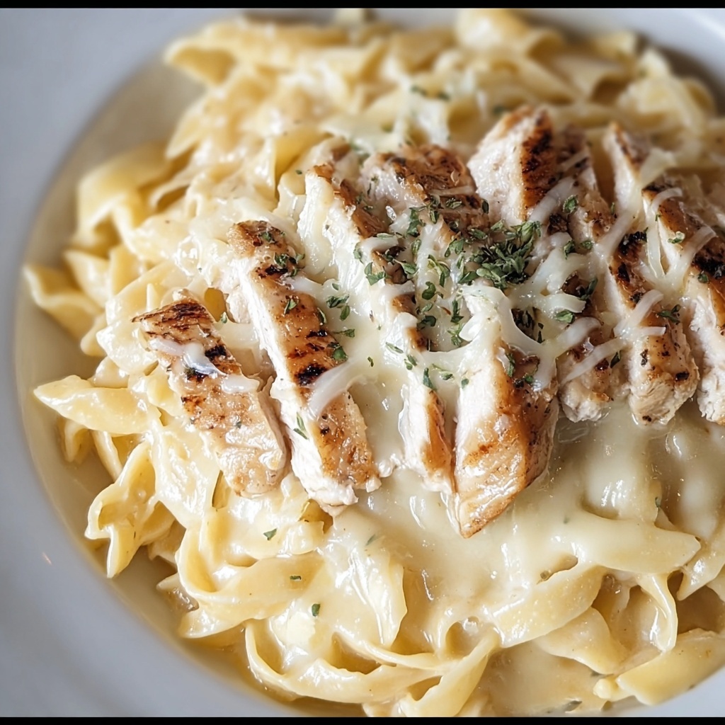 Cheesy Chicken Alfredo Slow Cooker Delight Recipe - Recipe Image