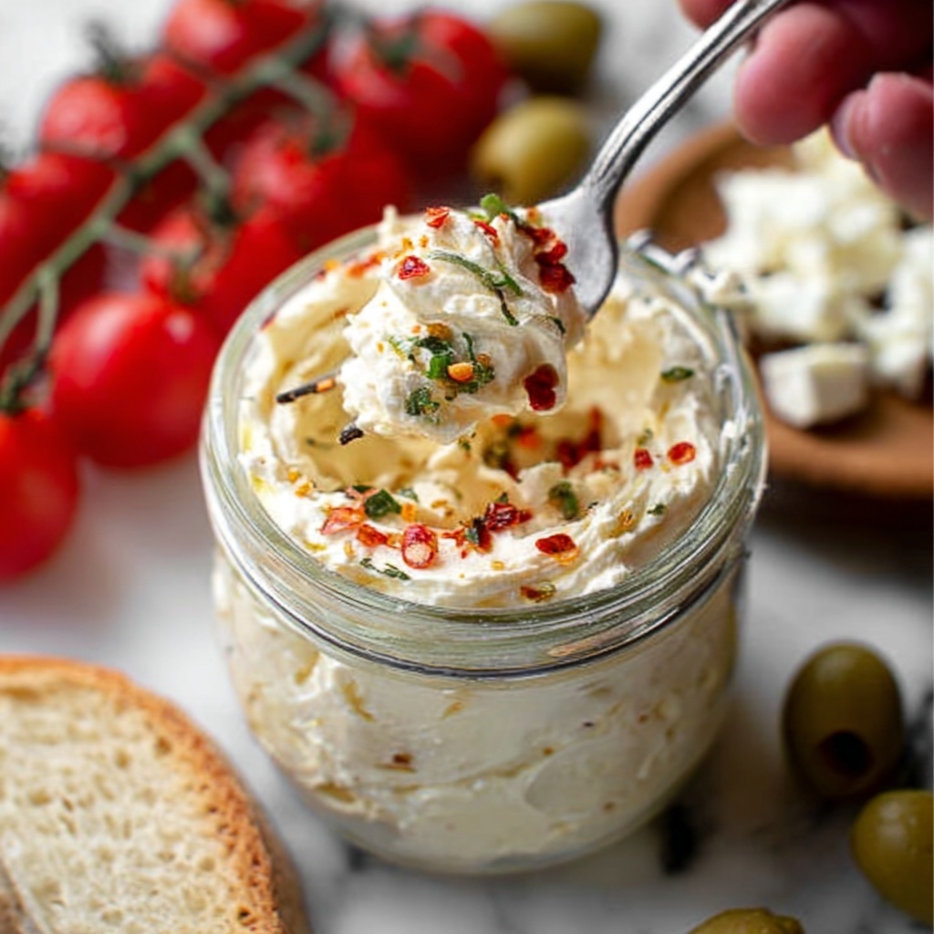 Cream Cheese Feta Olive Spread Recipe - Recipe Image