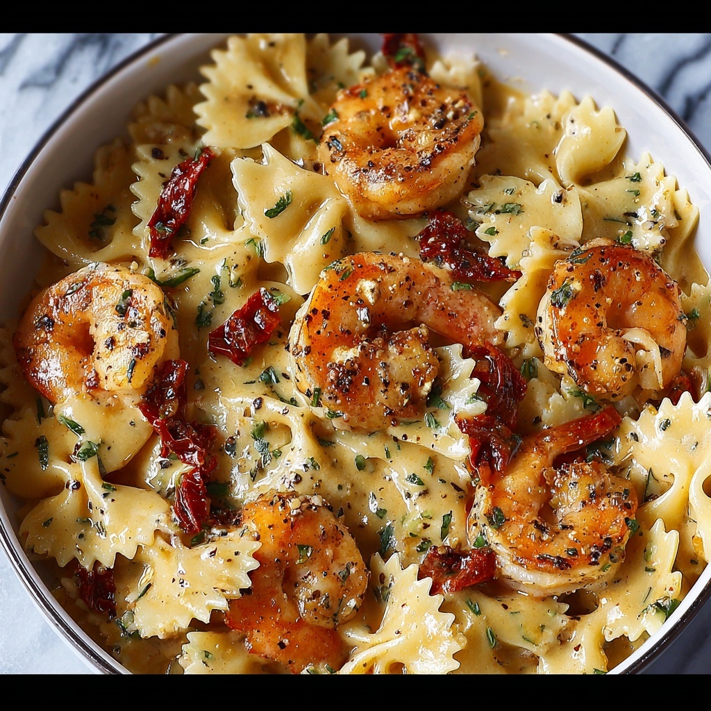 Creamy Garlic Shrimp Pasta Recipe - Recipe Image