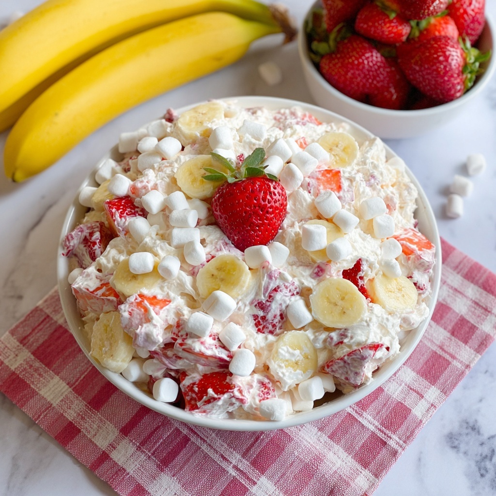 Strawberry Banana Cheesecake Salad Recipe - Recipe Image