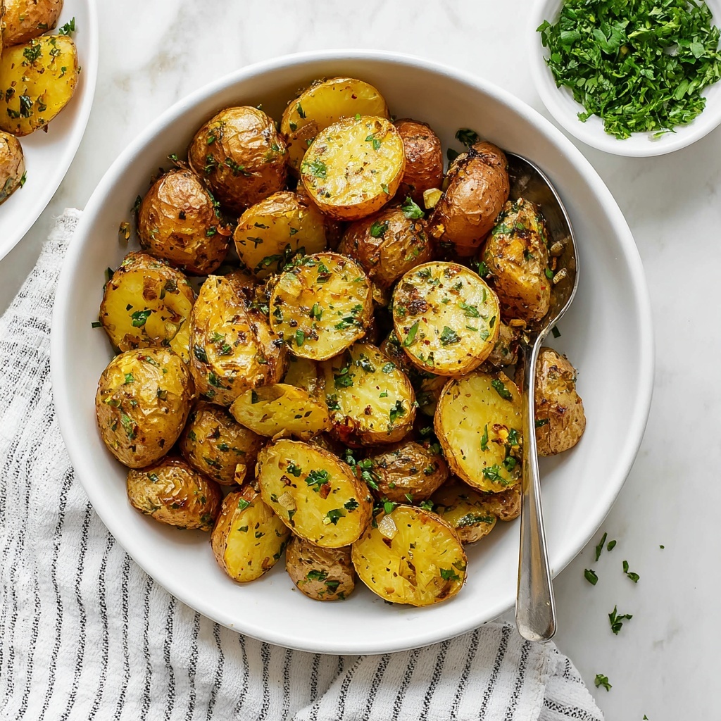 Garlic Herb Roasted Potatoes Recipe - Recipe Image