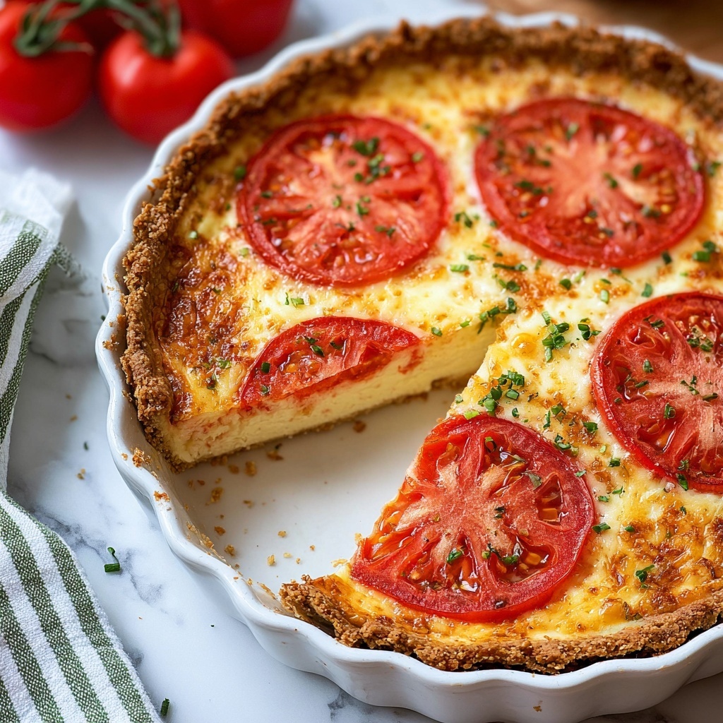 Tomato Pie with Cheddar, Parmesan, and Mustard Recipe - Recipe Image