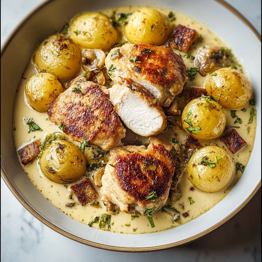 One-Pan Chicken and Gnocchi Recipe - Recipe Image