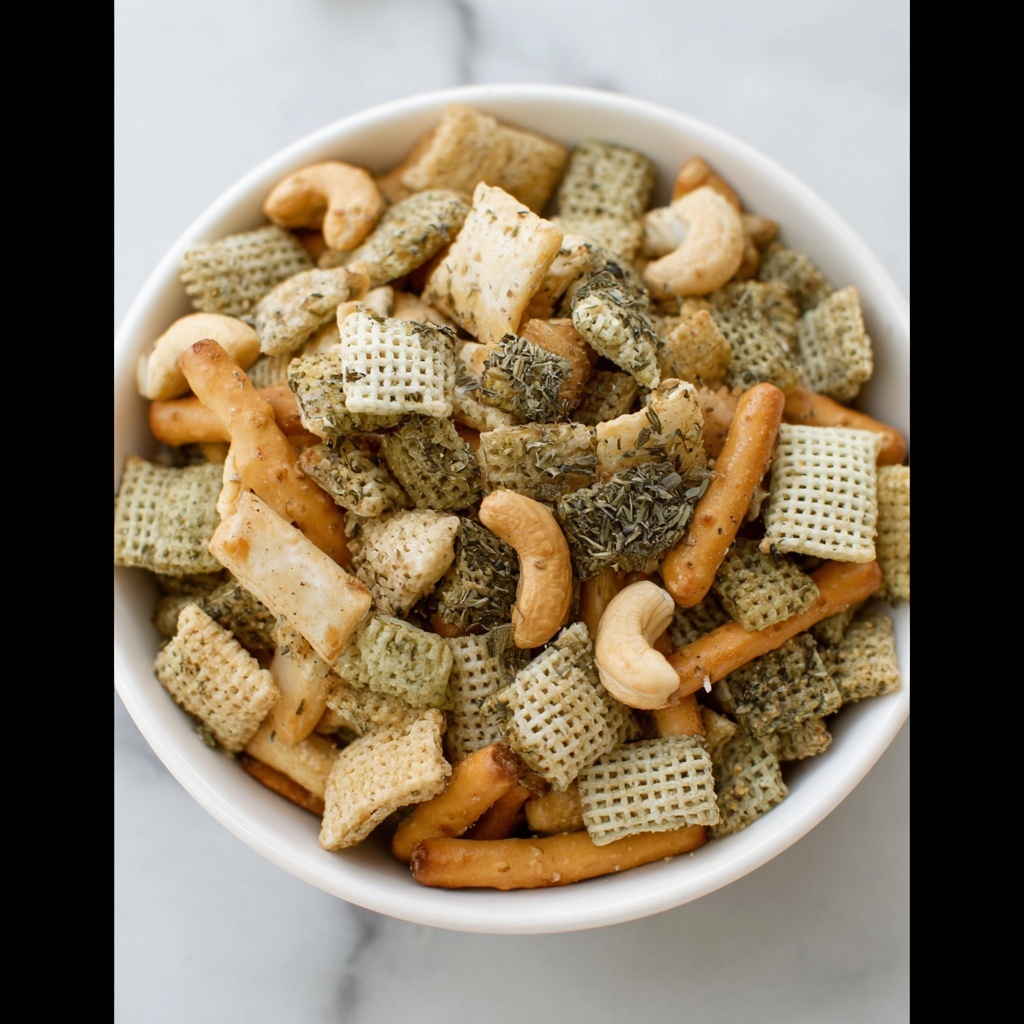 Dill Pickle Chex Mix Recipe - Recipe Image