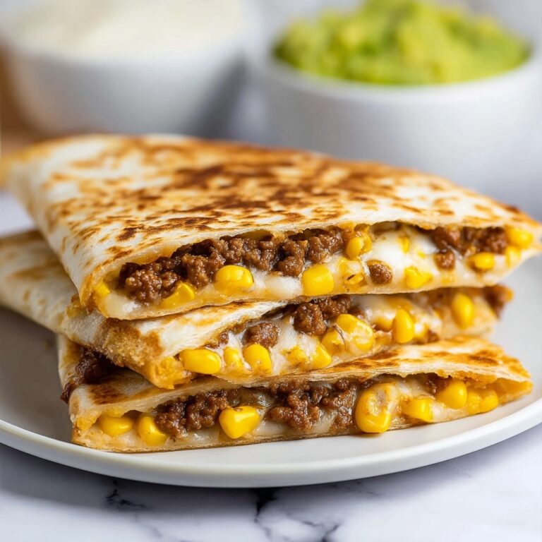 Cheesy Ground Beef Quesadillas Recipe