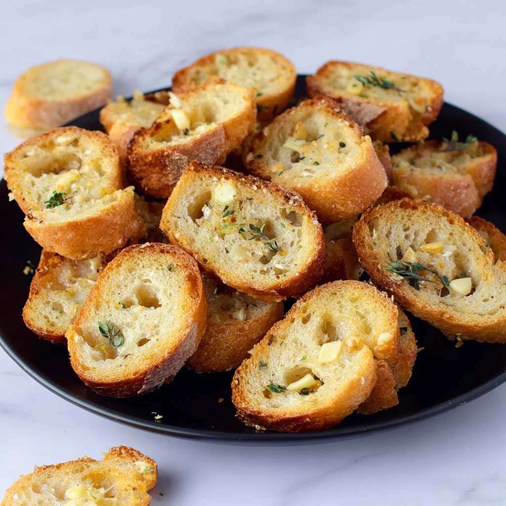 Easy Garlic Crostini with Olive Oil Recipe - Recipe Image