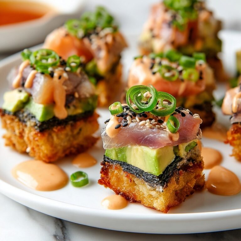 Crispy Rice Sushi Cupcakes with Smoked Salmon and Avocado Recipe