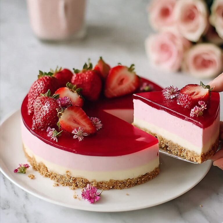 Vibrant Vegan Strawberry Cheesecake Delight Recipe