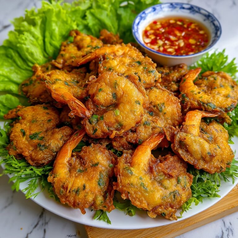 Shrimp and Sweet Potato Fritters (Bánh Tôm) Recipe
