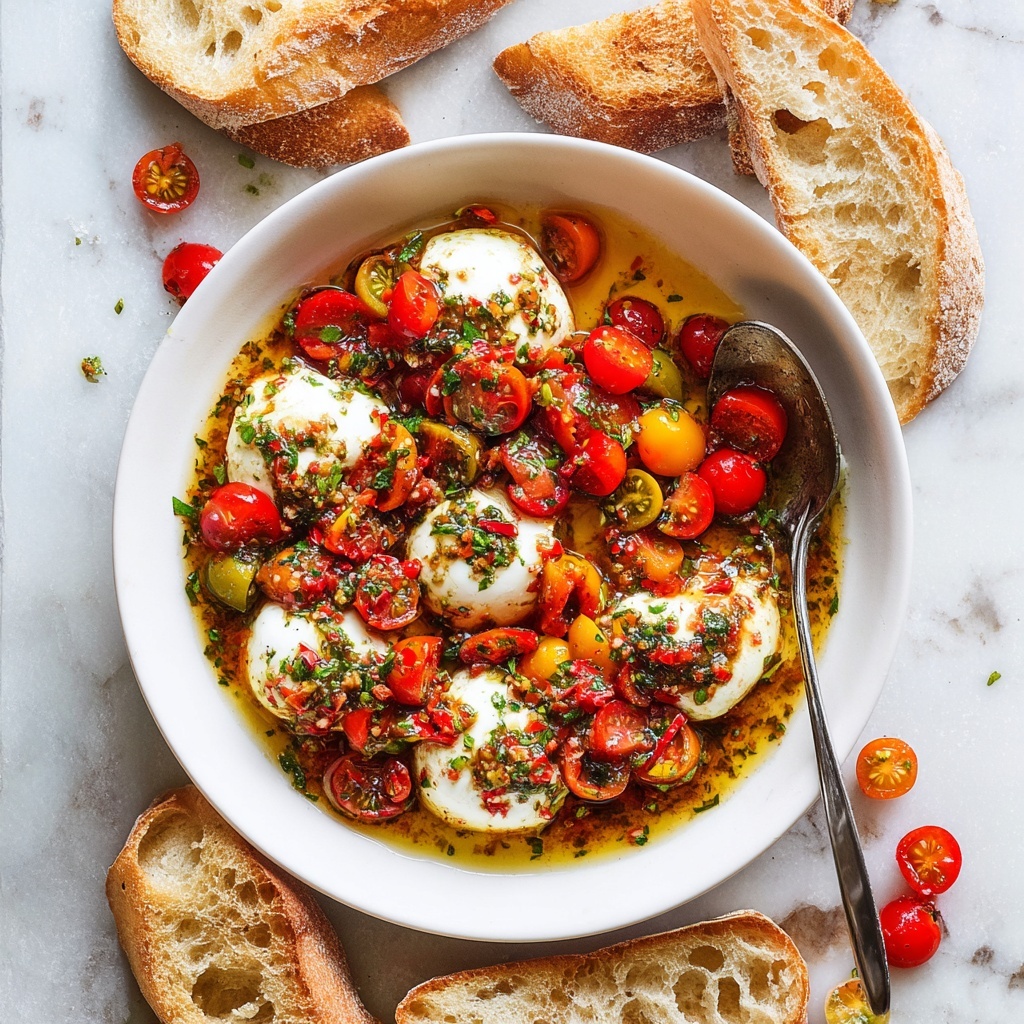 Easiest Calabrian Chili and Burrata Appetizer Recipe - Recipe Image