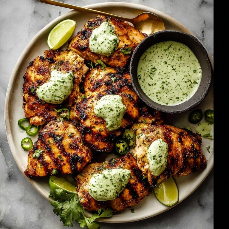 Peruvian Chicken with Cilantro Green Sauce Recipe