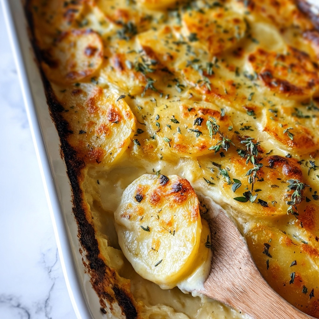 Dad’s Creamy & Cheesy Au Gratin Potatoes - Recipe Image