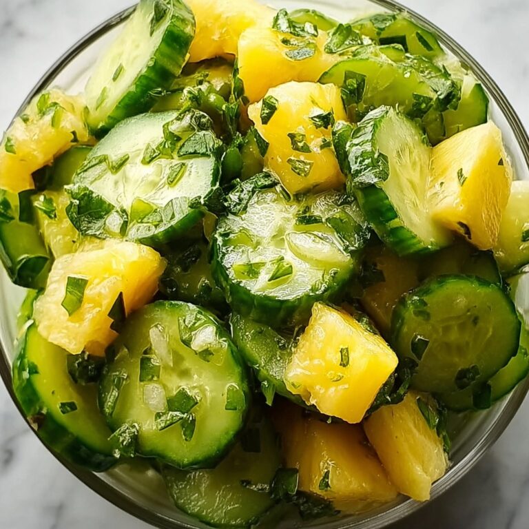 Light and Zesty Pineapple Cucumber Salad for Refreshing Snacking Recipe