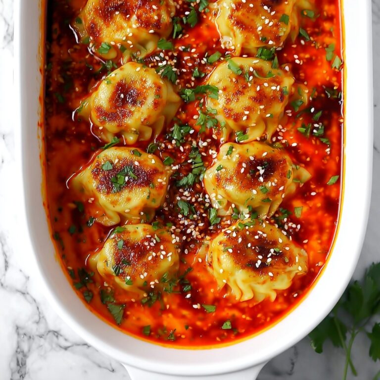 Easy One-Pan Dumplings with Coconut Curry Sauce Recipe