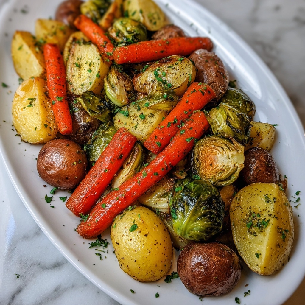Cowboy Butter Roasted Vegetables: Crispy, Creamy Bliss! Recipe - Recipe Image