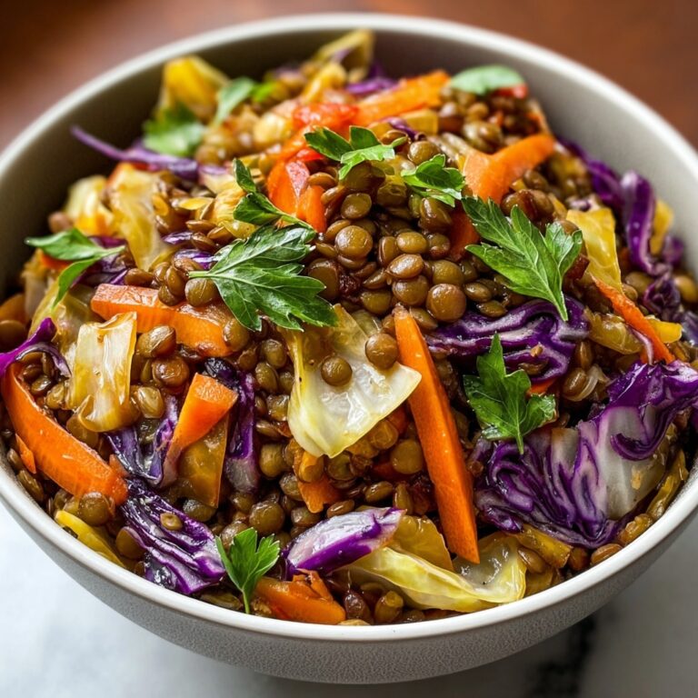 Warm Your Soul with Slow Cooker Cabbage & Lentils Delight Recipe