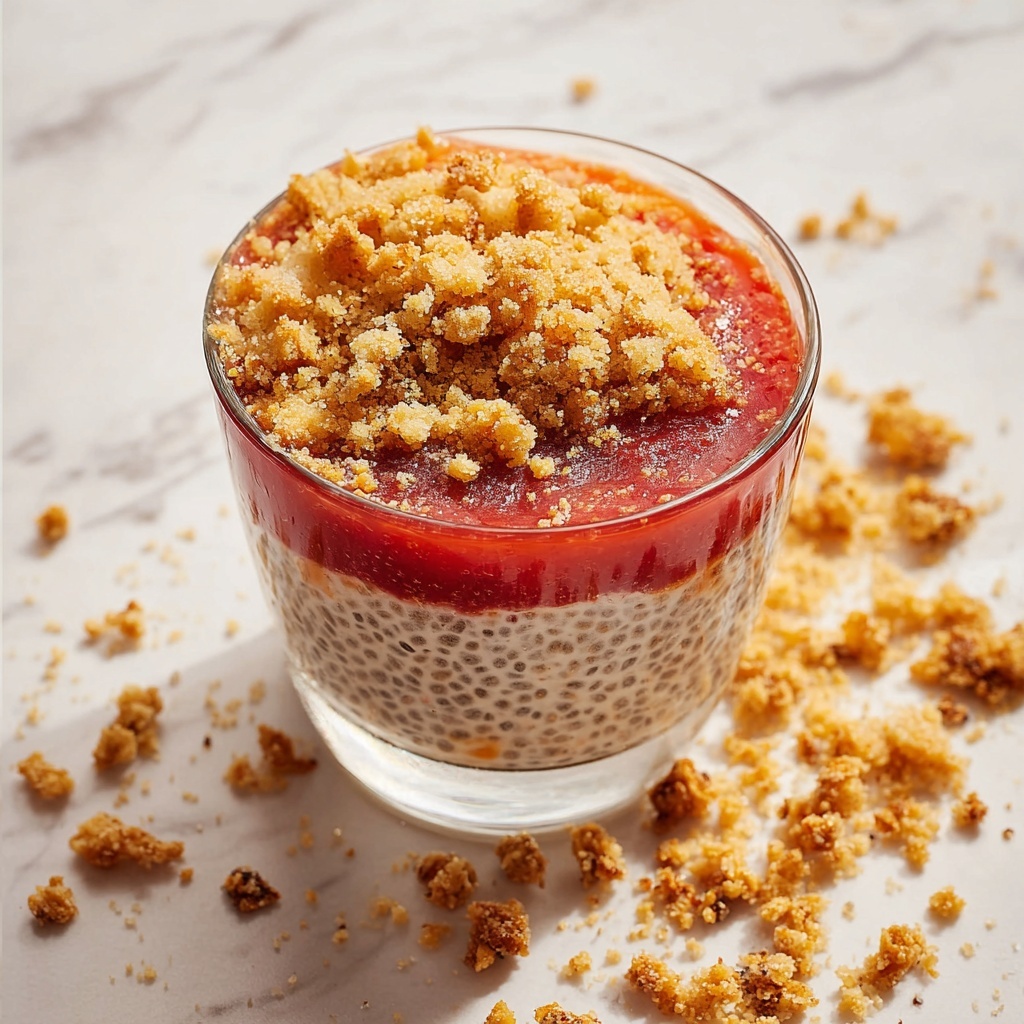 Peach Cobbler Chia Pudding Recipe - Recipe Image