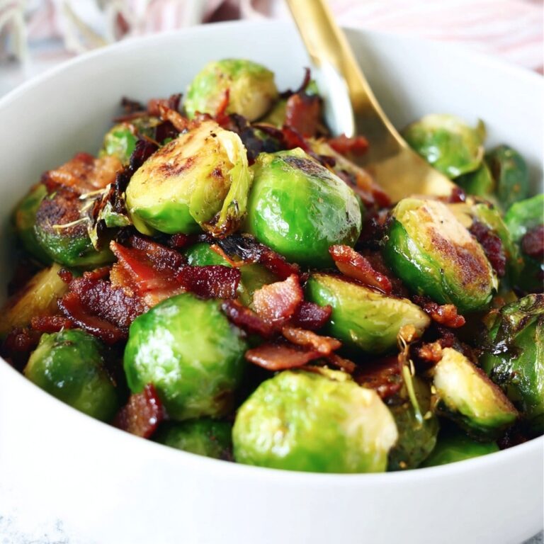 Caramelized Brussels Sprouts with Bacon Jam Recipe