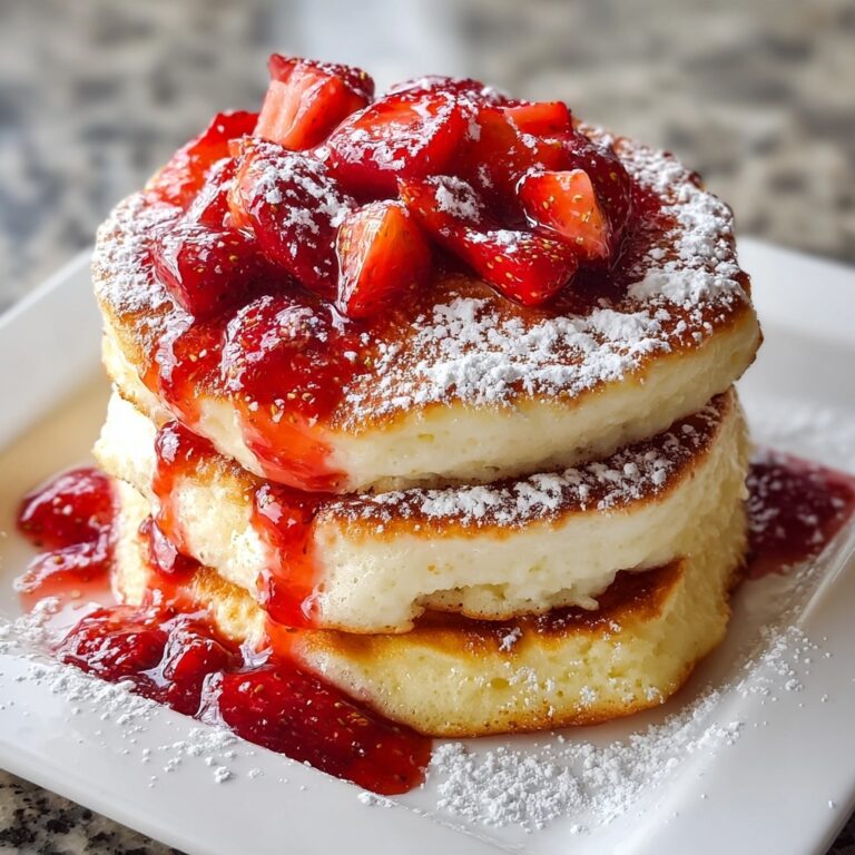 Fluffy Strawberry Cheesecake Pancakes: Irresistibly Creamy! Recipe