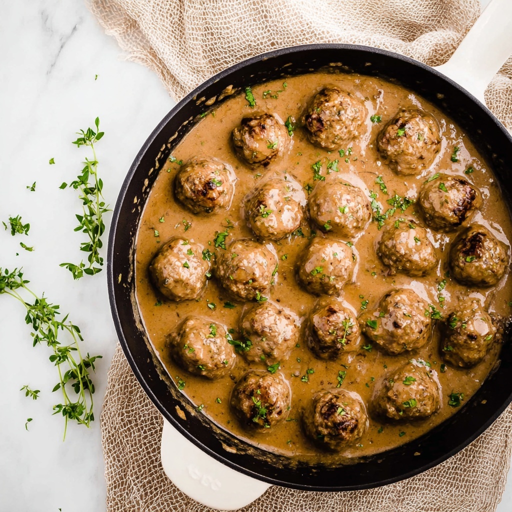 Meatballs and Savory Gravy Recipe - Recipe Image