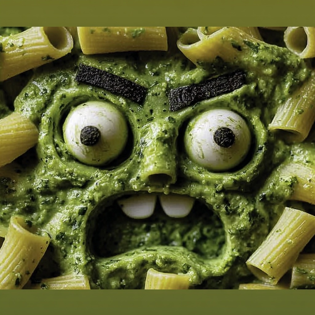 Frankenstein Pasta Recipe - Recipe Image