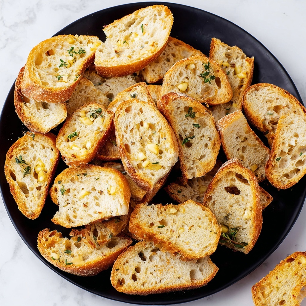 Easy Garlic Crostini with Olive Oil Recipe - Recipe Image
