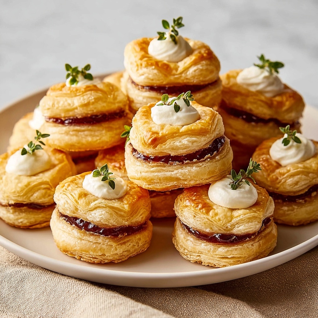 Cream Cheese and Pepper Jelly Puff Pastry Bites Recipe - Recipe Image