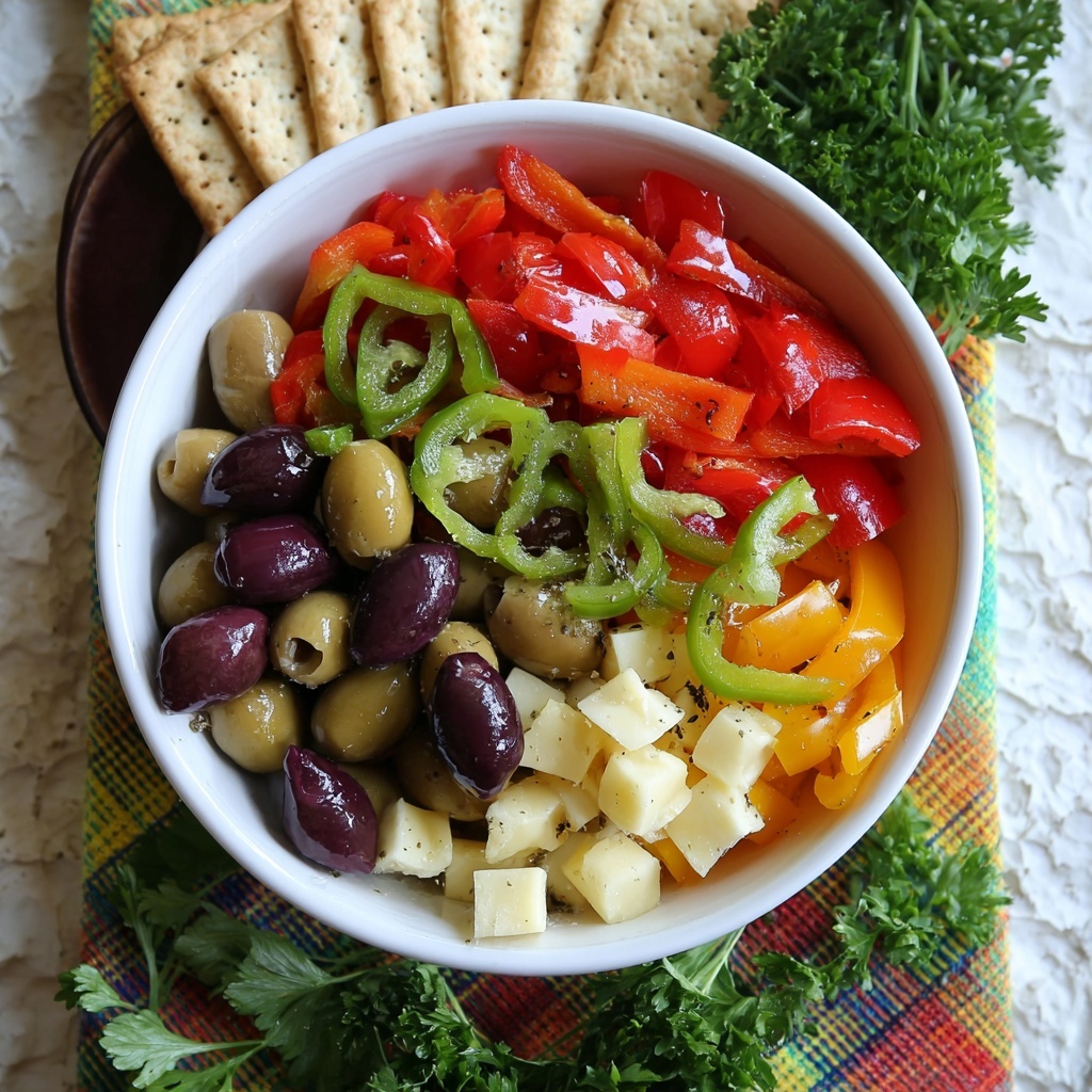 Marinated Cheese and Olives Recipe - Recipe Image