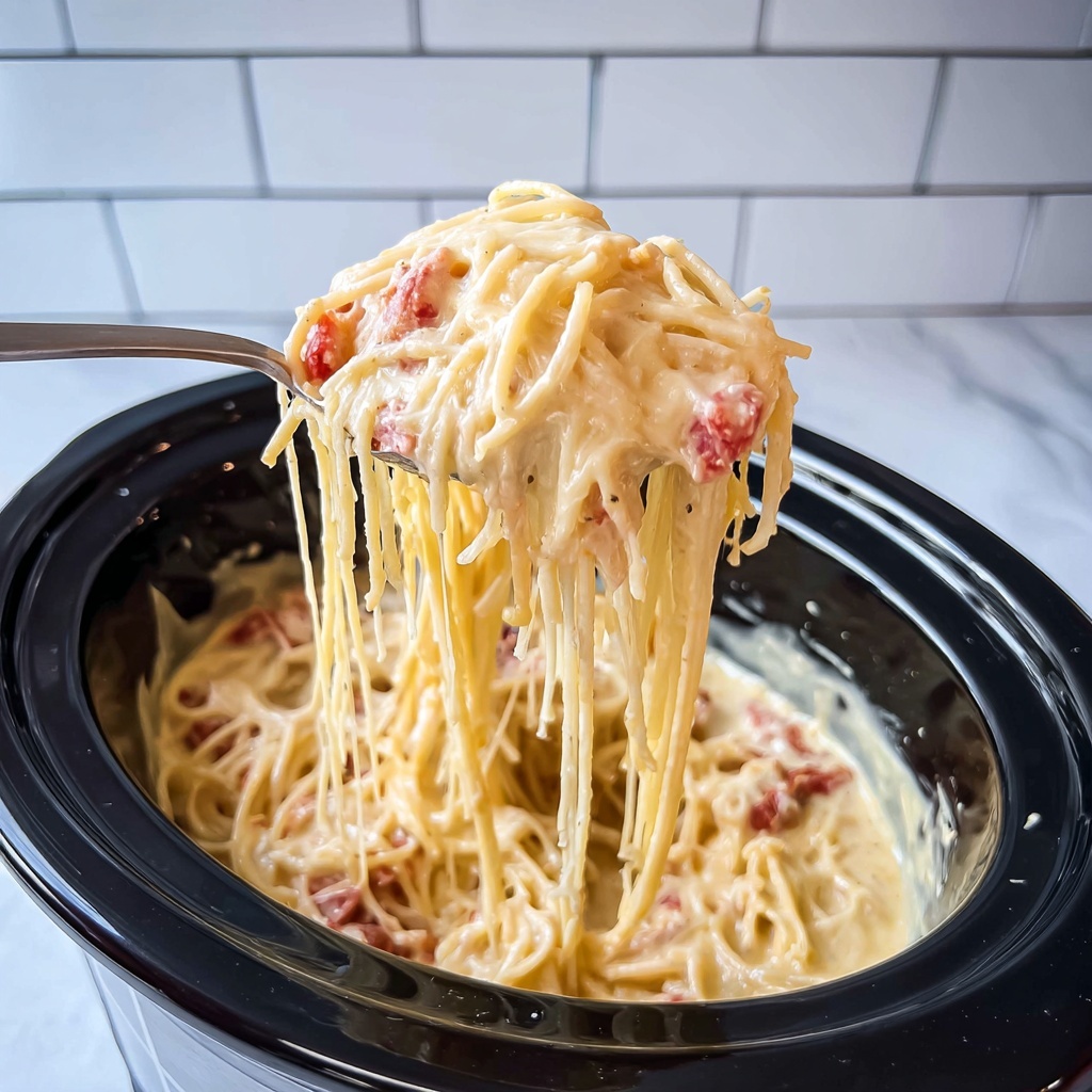 Crockpot Chicken Spaghetti Recipe - Recipe Image