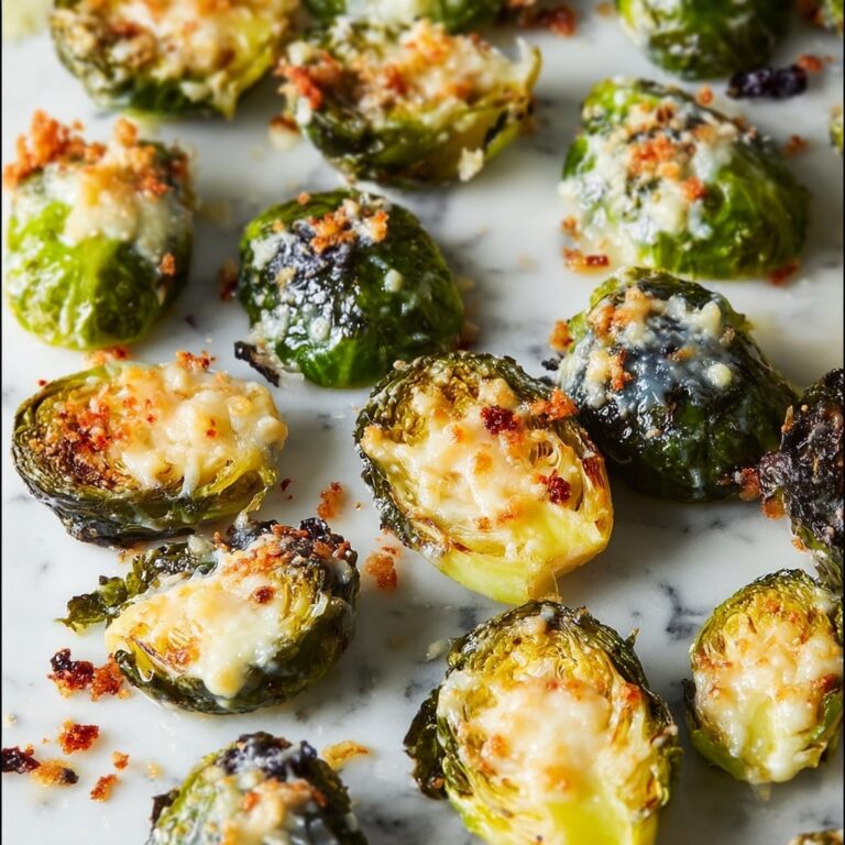 Garlic Parmesan Roasted Brussels Sprouts Recipe