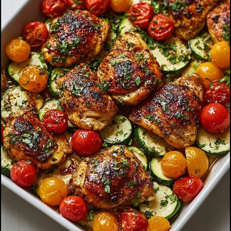 Mediterranean Chicken Zucchini Bake Recipe