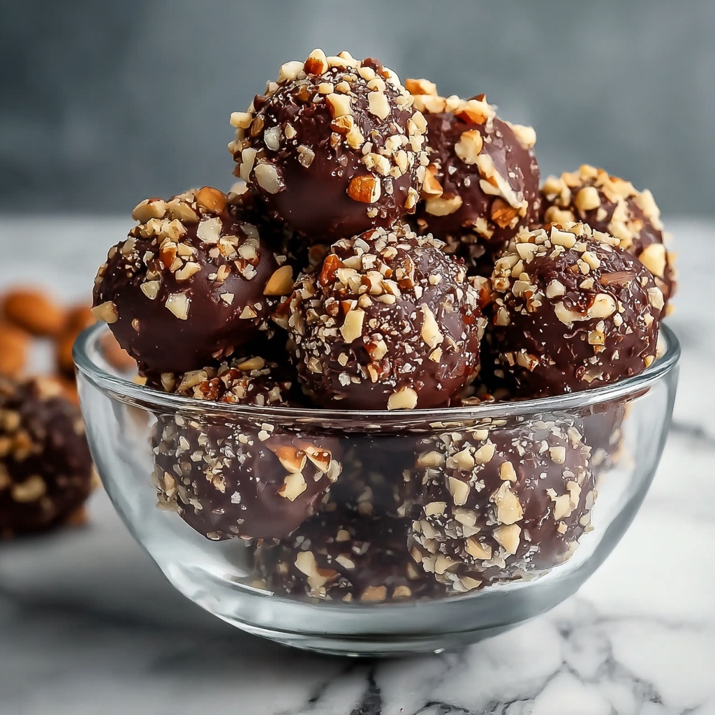 Chocolate Hazelnut No-Bake Truffles Recipe - Recipe Image