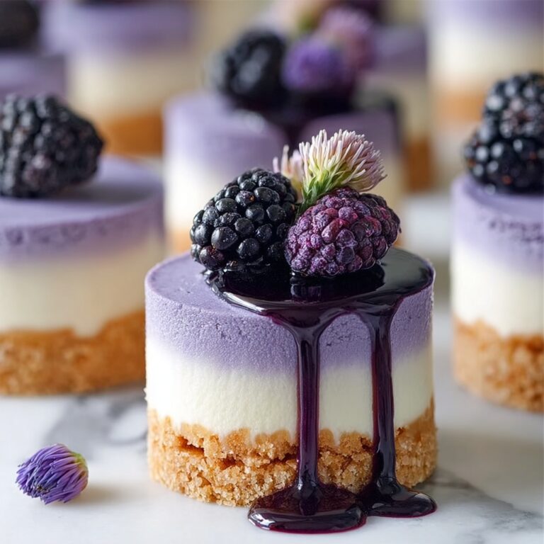 Mini Blackberry Lavender Cheesecakes Recipe