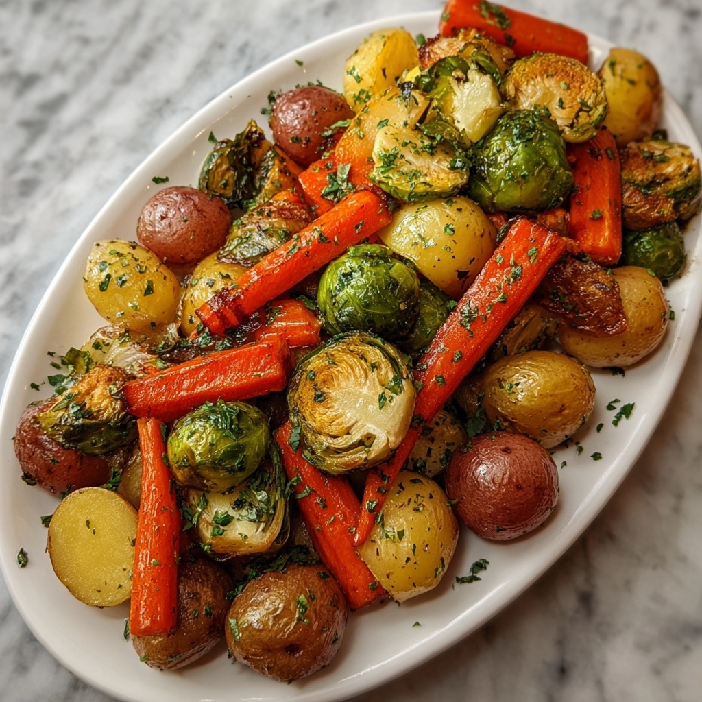 Cowboy Butter Roasted Vegetables: Crispy, Creamy Bliss! Recipe - Recipe Image