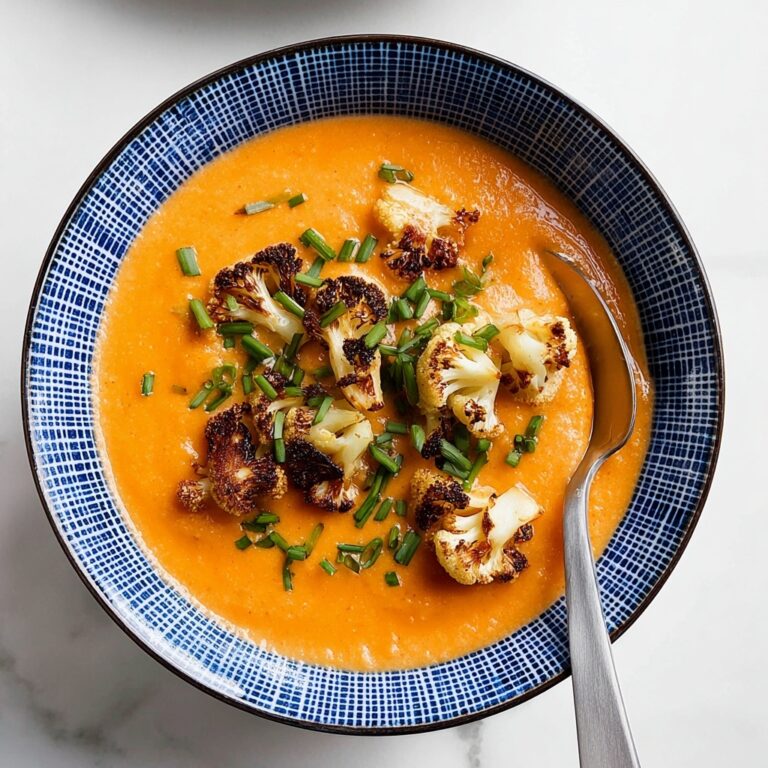Sweet Potato Soup with Roasted Cauliflower Crumbles Recipe