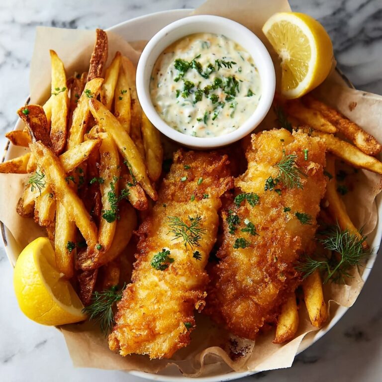 Crispy Beer Battered Fish and Chips (Pub-Style Recipe) Recipe