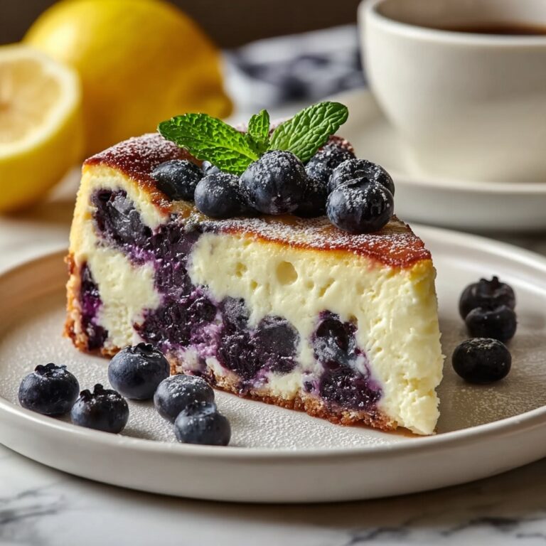 High-Protein Lemon Blueberry Breakfast Bake with Cottage Cheese Recipe